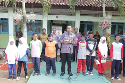 Wabup Pringsewu Canangkan Outdoor Classroom Day di SMPN 3 Gading Rejo