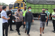 Kapolres Batu Bara Cek Pos PAM Bagi Pengendara Luar Provinsi di Wajibkan Rapites Swab Antigen