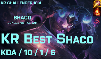 KR Best Shaco JG vs Taliyah - KR Challenger 10.4