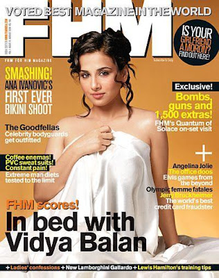 Vidya Balan Sensuous Hot Photo Shoot for FHM