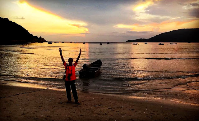 Sunrise at Long-Beach Pulau Perhentian Kecil, Terengganu, Malaysia