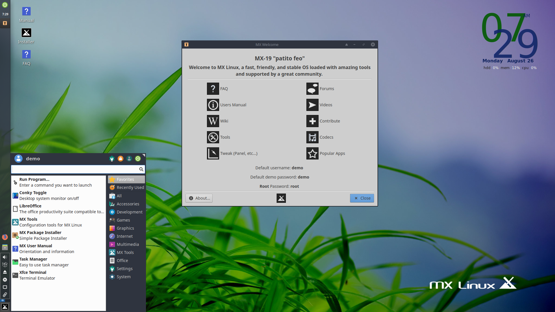 MX Linux Screenshot