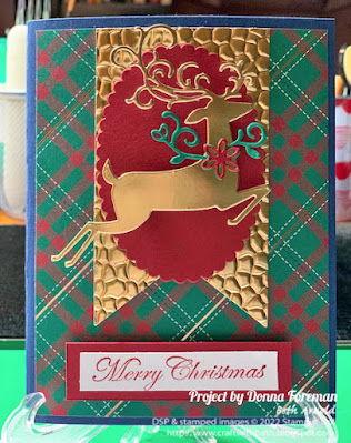Second Sunday Sketches #37 card sketch challenge with measurements card entry Christmas card Dashing Deer