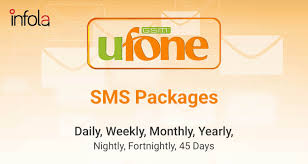 Ufone SMS Packages -Daily [Prepaid and Postpaid Bundles]