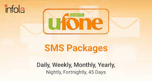 Ufone SMS Packages 2019 -Daily [Prepaid and Postpaid Bundles]