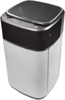 Farberware Professional FCW10BSCWHA 1.0 Cu. Ft. Portable Clothes Washer with 7-lb Load Capacity, Silver & Chrome