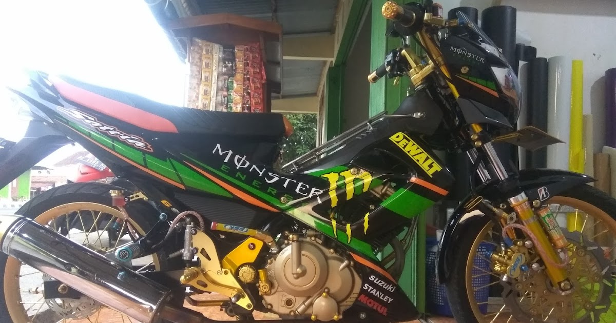 CUTTING STICKER SATRIA MONSTER ENERGI EDESIGN DIGITAL 