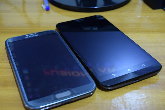 Samsung Note 2 and Asus Zenfone 2 Laser