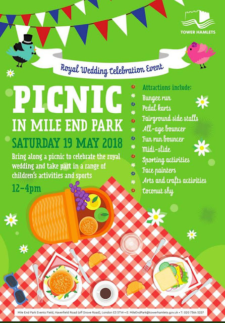 Flyer for Mile End Park's Royal Wedding Picnic