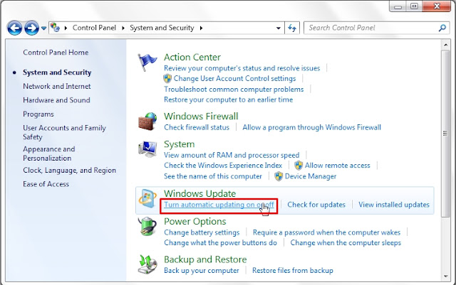 Cara Menonaktifkan Windows Update di Windows 7