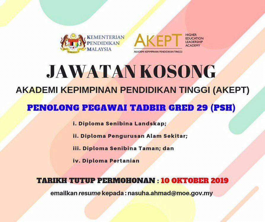 Jawatan Kosong di Kementerian Pendidikan Malaysia (KPM 
