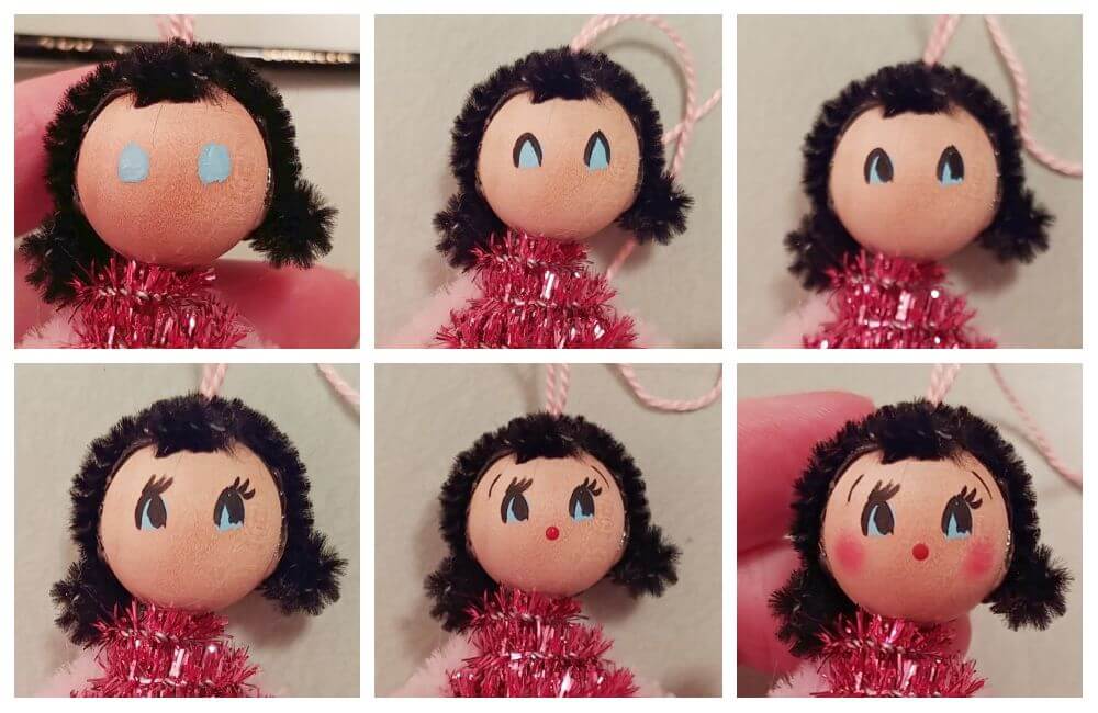 Christmas in October - Pipe Cleaner Doll Ornaments