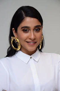 Actress Regina Cassandra New Stills At Evaru Movie Success Meet 