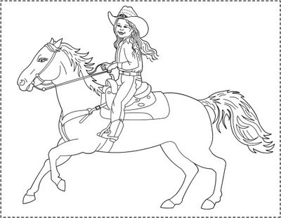 Cheerleading Coloring Sheets on Free Coloring Pages  The Little Cowgirl   Coloring Page