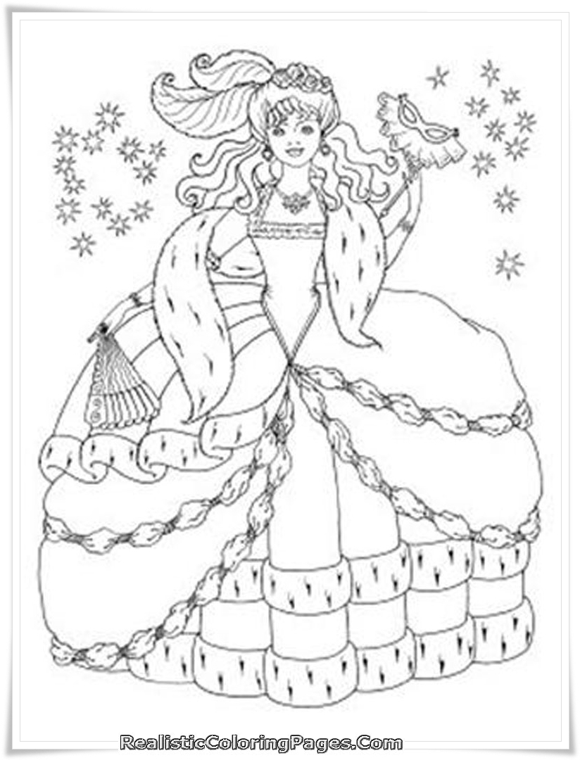 Printable Coloring Pages Barbie And The Diamond Castle