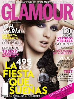 María Valverde Rodríguez On Glamour Magazine Cover Page