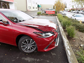 2019 Lexus ES300h before repairs at Almost Everything Auto Body.