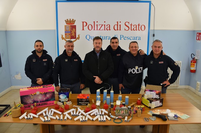 Pescara, botti illegali e spaccio di droga: 1 arresto