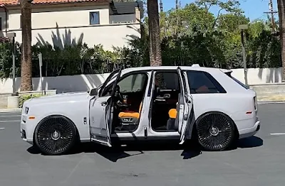 Image of Wizkid Rolls-Royce Cullinan