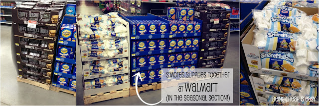 Walmart, Graham crackers, Honey Maid, Jet-Puffed, S'mores, #LetsMakeSmores