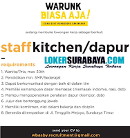 Open Recruitment at Warunk Biasa AJa Surabaya Timur Terbaru November 2019