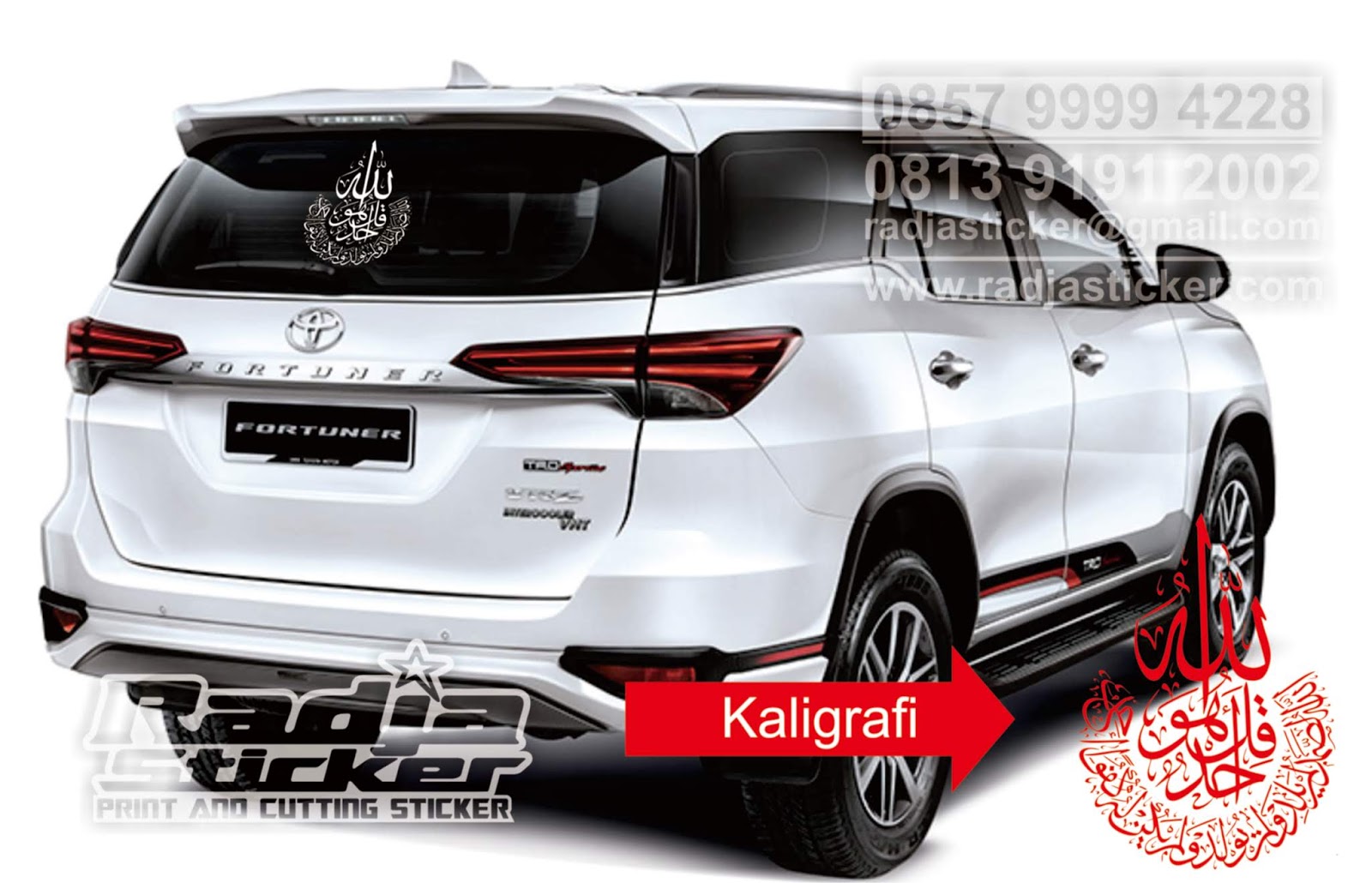 50 Stiker Mobil Fortuner