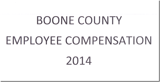 Boone County Employee COmpensation   A