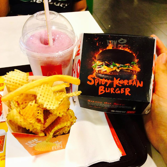 spicy korean burger, spicy korean burger mcdonalds, mcd, mc donalds malaysia, burger viral