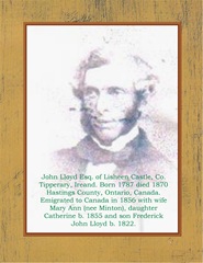 Lloyd John of Lisheen Castle Co. Tipperary