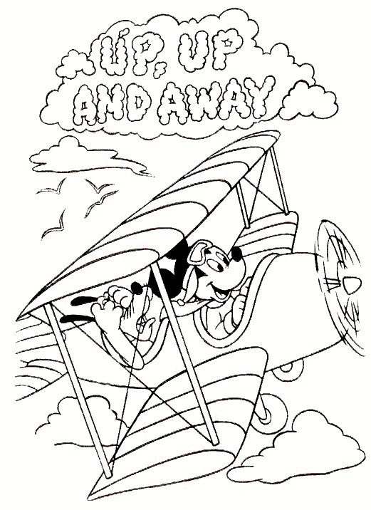 Airplanes Coloring Pages title=