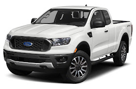 Front 3/4 view of 2019 Ford Ranger XLT Supercab