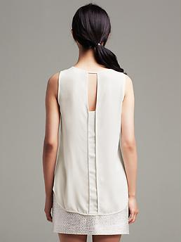 banana republic seamed inset tank