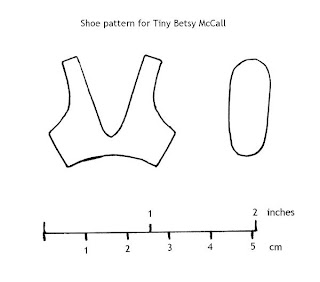 Pattern for Tiny Betsy shoes