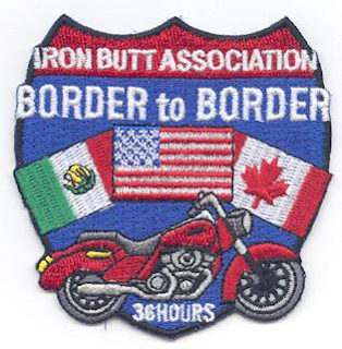 Border to Border Iron Butt Association Patch