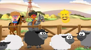 Abby's Amazing Adventures. Basket turns Abby and Rudy into sheep ranchers. Sesame Street Episode 5015, There’s a New Count in Town, Season 50.