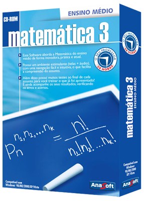 Capa do Curso de Matemática Para 3º Ano do Ensino Médiosoftwares apostilas 