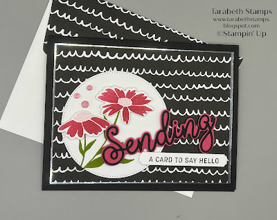 Stampin' Up Sending Smiles Hello Card by Tarabeth Stamps