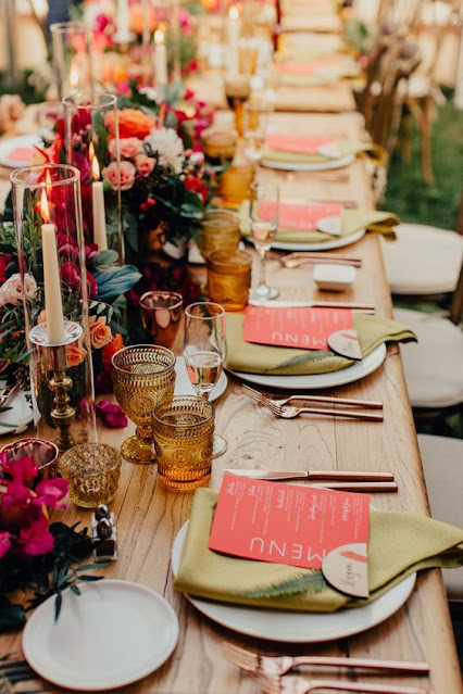 Des tables de mariages printaniers