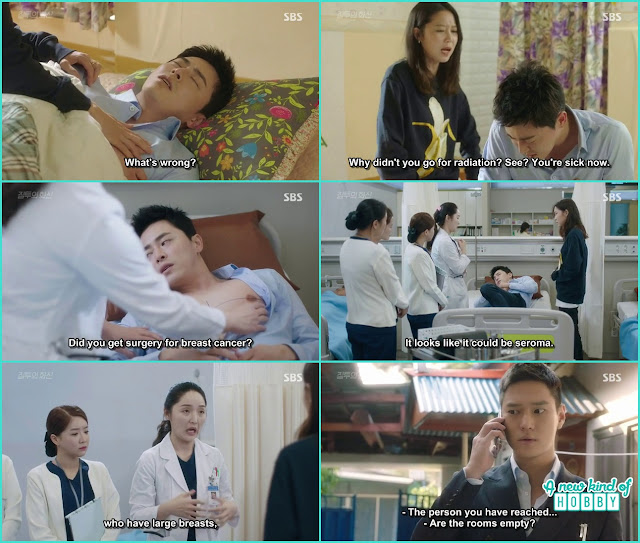  na ri took hwa shin to the near hospital and he was dignosed with seroma - Jealousy Incarnate - Episode 12 Review