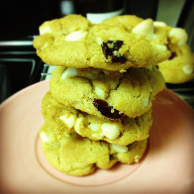 Cranberry White Chocolate Cookies #dreamsmorerealthanreality