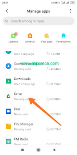 Google drive uploading terus