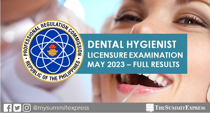 FULL RESULTS: May 2023 Dental Hygienist board exam list of passers