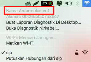 Melihat Interface jaringan WIFI - hosze.net