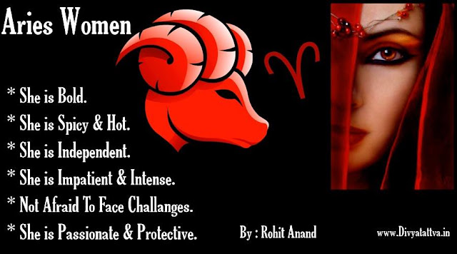 Aries women, aris girl, Aries personality, Aries sex and romantic life, Zodiac Aries Women By Rohit Anand at Divyatattva