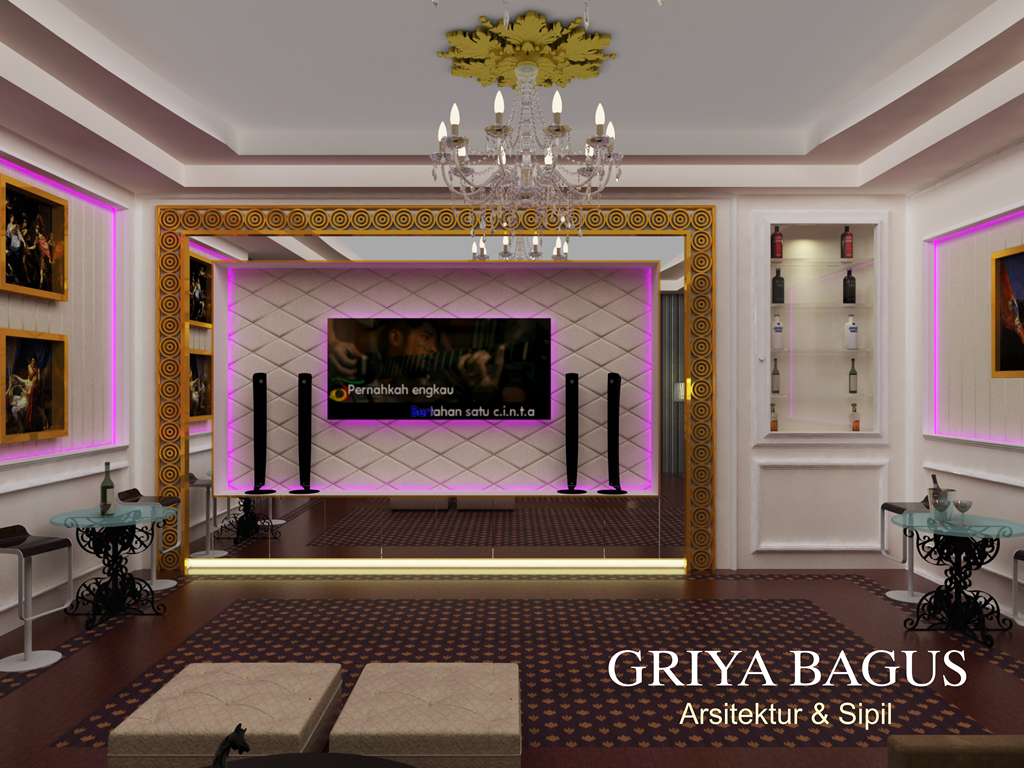 Desain Interior Ruang Karaoke Keluarga Di Godean Yogyakarta Griya