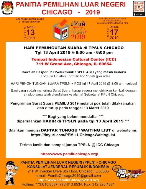  Pemilu 2019 TPSLN Chicago