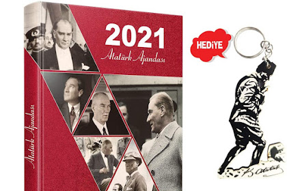 2021 Kırmızı Atatürk Ajanda 9.90 TL (Kargo Bedava)