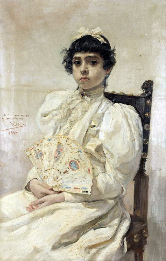 Retrato de Encarnación, José Villegas y Cordero, Maestros españoles del retrato, Retratos de Villegas Cordero, Pintores Sevillanos, Pintor español, Pintor Villegas Cordero,  Pintores Andaluces, Villegas Cordero, Pintores de Sevilla, Pintores españoles, José Villegas Cordero