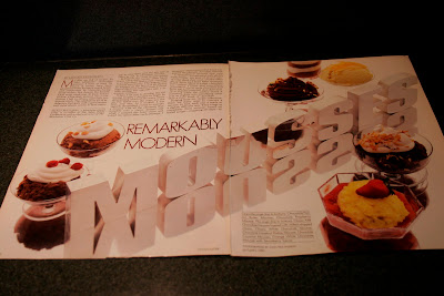 A Chocolatier Magazine spread from Autumn 1985: Remarkably Modern Mousses