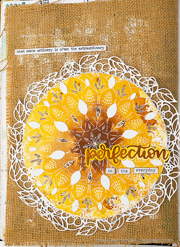 Layers of ink - Perfection Art Journal Page Tutorial by Anna-Karin Evaldsson for the SSS Sending Sunshine Release Blog Hop